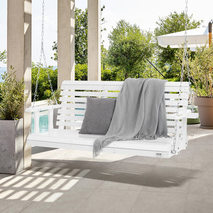 Houten Schommelbank – Tuinbank Schommel – Veranda Schommelbank – Buitenbank – Schommelstoel – Draagkracht 400 kg – Weerbestendig met PU Coating