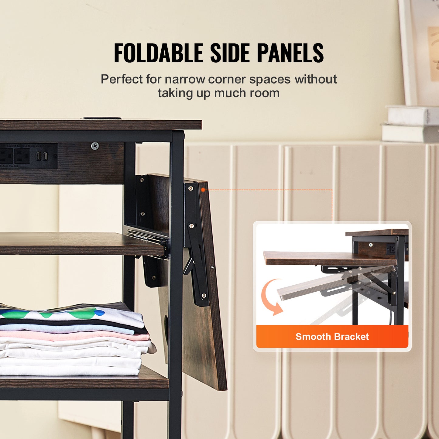 Transferpers Werktafel – Hittepers Meubel – Warmte Pers Tafel – Heat Press Stand – Met Oplaadstation – Vierlaagse Opbergruimte – Mobiel Met Wieltjes