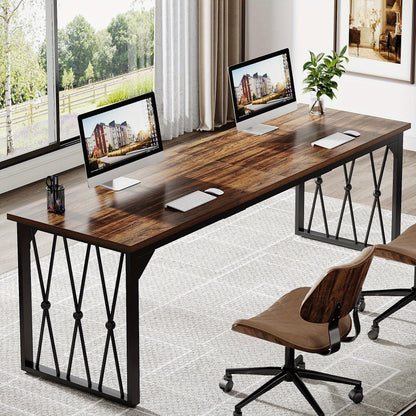 Bureau – Schrijftafel – Werkplek – Studietafel – Thuiswerkplek – Extra Lang 152,4 cm – Stevige Metalen Constructie – Ruim Werkoppervlak