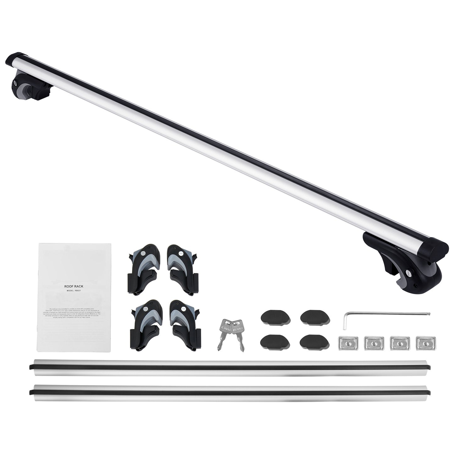 Dakdrager – Dakrek – Dakrail Drager – Bagagedrager – Auto Dakdrager – Aluminium 120 cm – 90 kg Draagvermogen