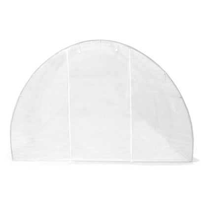Hobbykas – Serre – Tuinkas – Kweekkas – Plantenkas – Ruim Formaat – Extra Sterk PE Gaas 170 g/m² – Roestvrij Stalen Frame – Wit