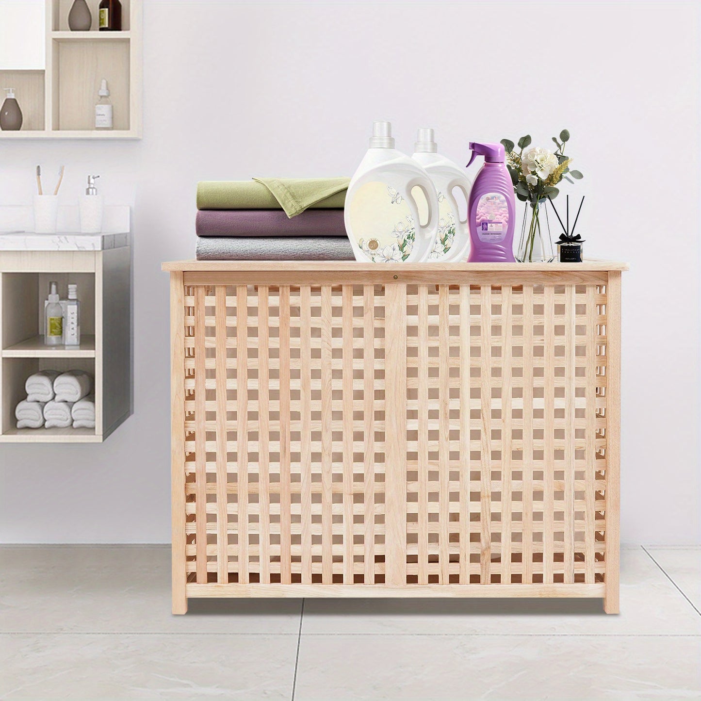 Wasmmand – Waskrat – Wasopberger – Waszak – Wasbak – Modern Design – Ademend Duurzaam Textiel