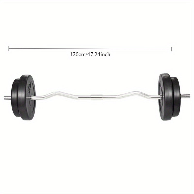 Dumbbell Set – Halterset – Gewichten Set – Curl Bar – Fitness Set – 30 kg Totaalgewicht – Duurzaam Polypropyleen