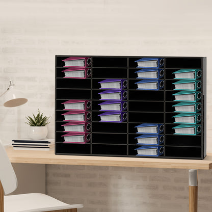 Documenthouder – Documenten Organizer – Vakkenkast – Archiefkast – Bureau Organizer – 36 Vakken – Stevig PVC Board – Draagvermogen 80 kg – Zwart