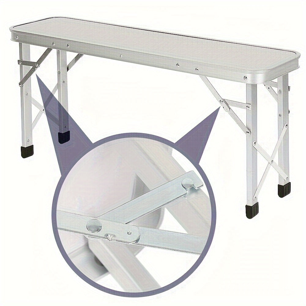Tafel- En Stoelset Voor Buiten – Picknicktafel – Campingset – Klaptafel – Klapbanken – Aluminium Frame – Compact Opvouwbaar