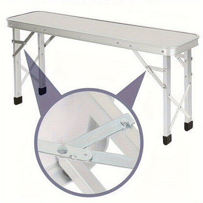 Tafel- En Stoelset Voor Buiten – Picknicktafel – Campingset – Klaptafel – Klapbanken – Aluminium Frame – Compact Opvouwbaar