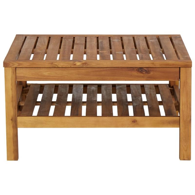 Coffee table 65x65x35cm massief acaciaWood Removable, suitable for indoor use and suitable for all seasons
