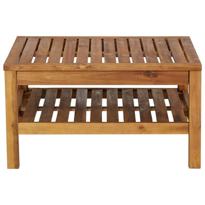 Coffee table 65x65x35cm massief acaciaWood Removable, suitable for indoor use and suitable for all seasons
