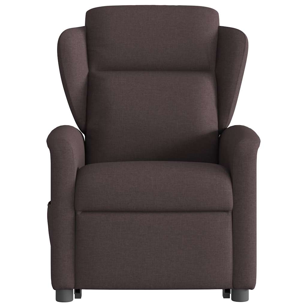 Elektrisch Verstelbare Sta-op Fauteuil – Relaxstoel – Senior Fauteuil – Opsta Stoel – Verstelbare Stoel – Elektrische Sta-op Functie – Ademend Stoffen Bekleding Donkerbruin