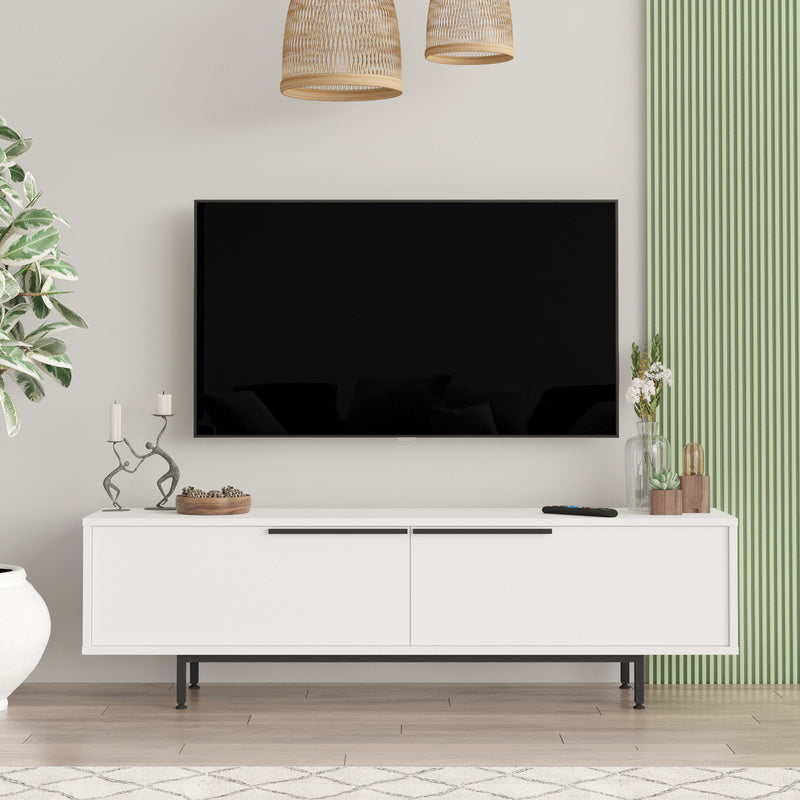 Kast – Opbergkast – Dressoir – TV Meubel – Kledingkast – 2 Deuren – Eikenhout Spaanplaat – 160x36x45 cm