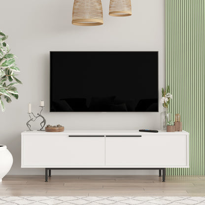 Kast – Opbergkast – Dressoir – TV Meubel – Kledingkast – 2 Deuren – Eikenhout Spaanplaat – 160x36x45 cm