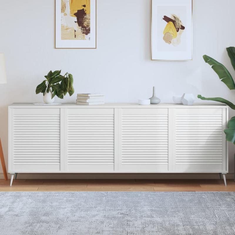 Opbergkast – Opbergkastje – Opbergrek – Bergkast – Opbergmeubel – Set van 4 – Wit – 69 x 59,4 cm – Slotfunctie – Duurzaam materiaal