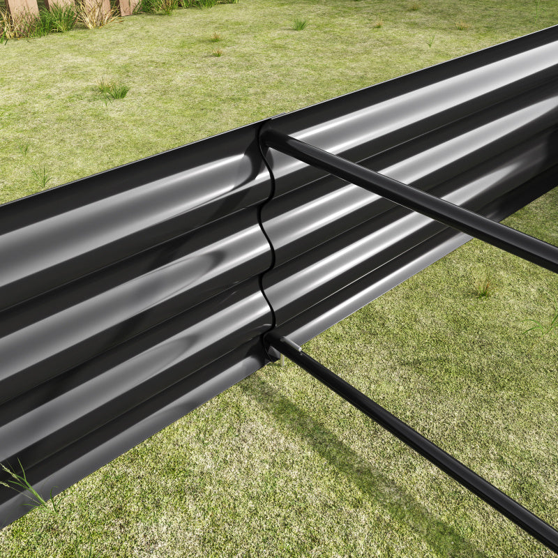 Hochbed – Metaal Tuinbed – Verhoogd Plantbed – Moestuinbak – Staal Kasbak – Robuust Staal – Roestbescherming – 182x91x30 cm