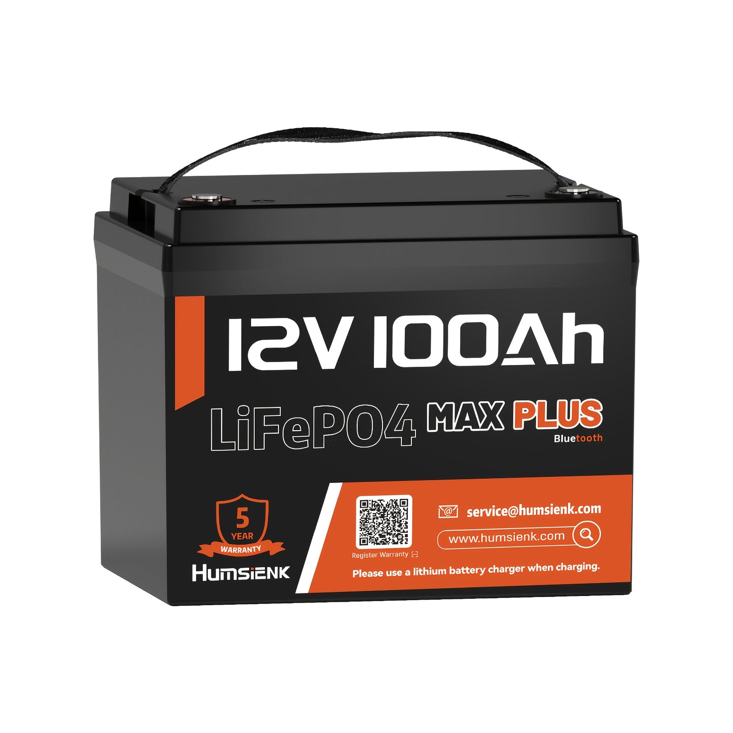 Li-ion Accu – Lithium Batterij – Oplaadbare Accu – Camping Accu – Energieopslag Accu – 12V 100Ah – LiFePO4 Met Afstandsbediening – Compact ABS Behuizing