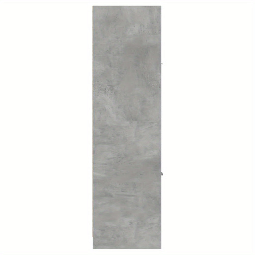 Opbergkast – Ladenkast – Georganiseerd Meubel – Opbergmeubel – Kast Cementgrijs – 4 Lades – Gefabriceerd Hout – Compact 30x41x144 cm