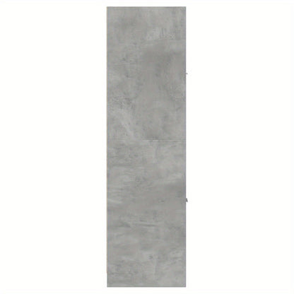 Opbergkast – Ladenkast – Georganiseerd Meubel – Opbergmeubel – Kast Cementgrijs – 4 Lades – Gefabriceerd Hout – Compact 30x41x144 cm