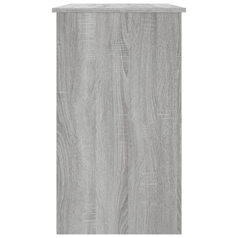 Bureau – Computertafel – Schrijftafel – Werkbureau – Laptoptafel – Grijs Sonoma Eiken – Compact 90x45x76 cm – Duurzaam Hardhout