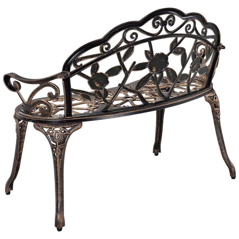 Tuinbank – Buitenbank – Loungebank – Verandabank – Tweezitsbank – Weerbestendig Aluminium – Vintage Antiek Design