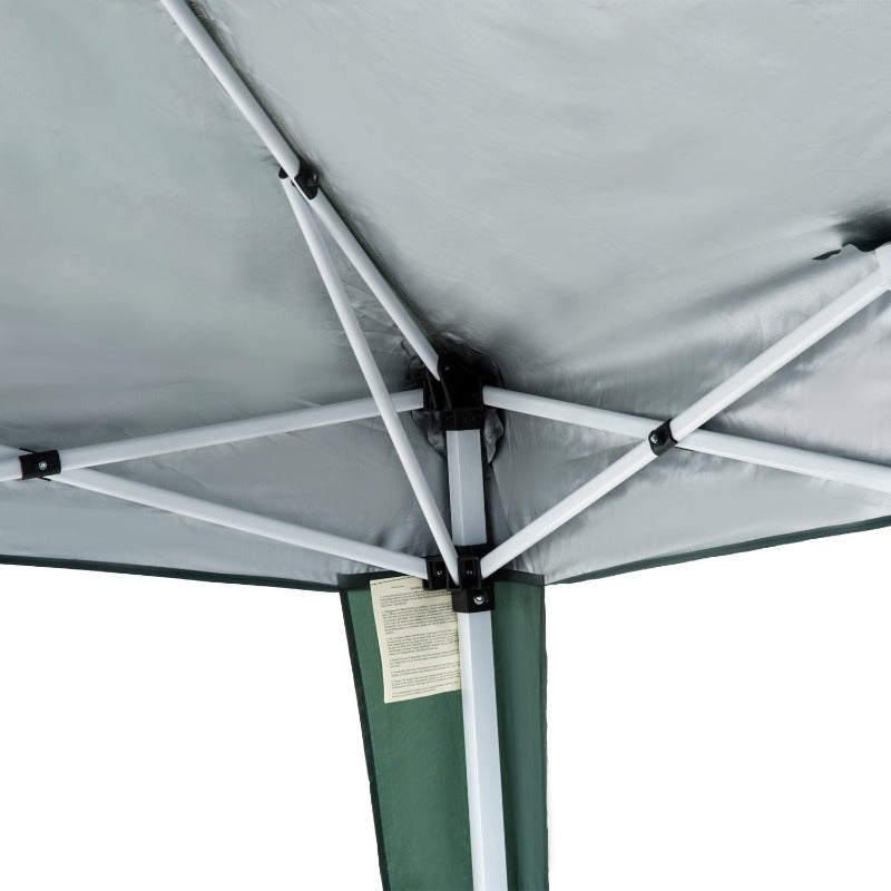Partytent – Feesttent – Tuinpaviljoen – Evenemententent – Balkonluifel – Opvouwbaar 2,4x2,4m – UV-Bescherming & Weerbestendig Staalframe – Inclusief Draagtas – Groen