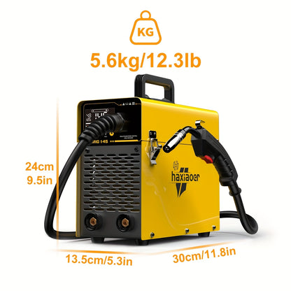 Lasapparaat – MIG Lasmachine – MMA Lasapparaat – Flux Core Lasmachine – Elektrisch Lasapparaat – 2-in-1 MIG/MMA – 145A Vermogen – IGBT Invertertechnologie