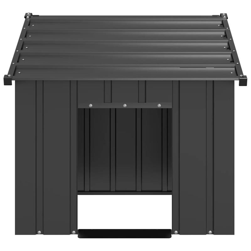 Hondenkooi – Hondenbench – Hondenhok – Hondenren – Buitenkooi – Gegalvaniseerd Staal – Groot 83x130x85 cm – Roestbestendig & Ventilerend - Zwart