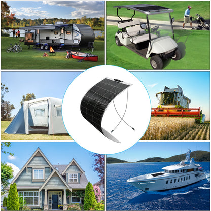 Zonnepaneel – Flexibel Solar Panel – Monokristallijn Zonnepaneel – Opvouwbaar Zonnepaneel – Buitenpaneel – 210W Totaalvermogen – Weerbestendig & Lichtgewicht