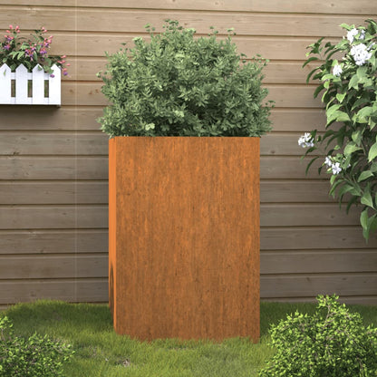 Plantenpot – Plantenbak – Bloempot – Tuinpot – Bloembak – Cortenstaal – Weerbestendig – 52x48x75 cm