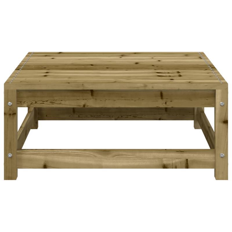 Tuinbank – Buitenbank – Zitbank – Balkonbank – Houten Tuinmeubel – Lichtbruin Hout – Inclusief Kussens en Voetenbank