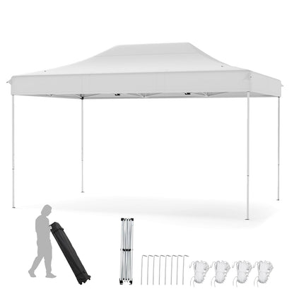 Pop-Up Pavilion – Partytent – Vouwtent – Schaduw Tent – Tuin Tent – 3 x 4,5 Meter – Waterafstotend Oxford Doek – Verstelbare Hoogte
