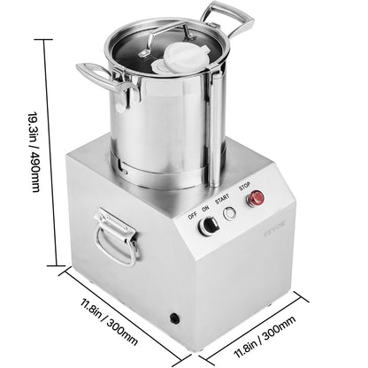 Blender – Foodprocessor – Groentesnijder – Hakmolen – Keukenmachine – 4L Inhoud – Roestvrijstalen S-messen – 550W Krachtige Motor