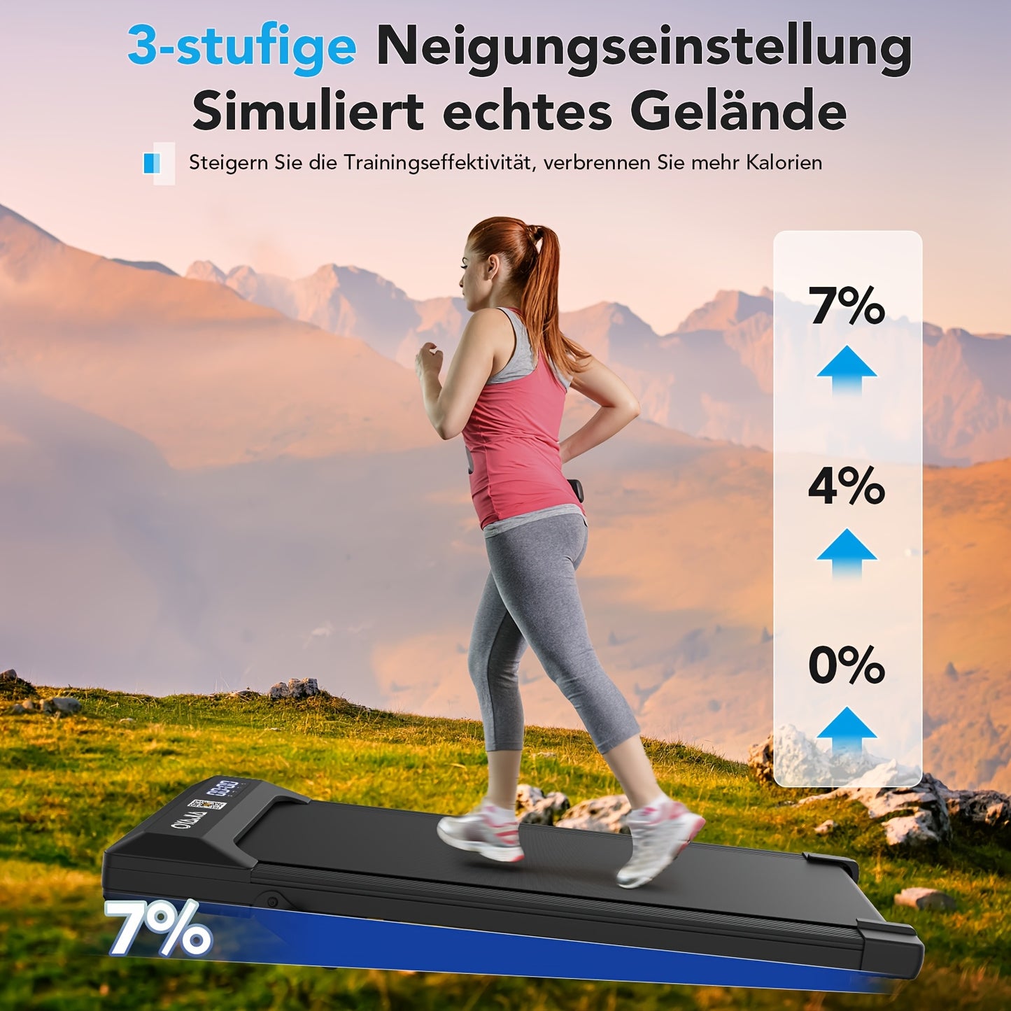 Loopband – Wandelband – Fitnessband – Hardloopband – Thuisgym – Verstelbare Hellingshoek – Stille 0,65 PK Motor – Breed Loopvlak 39x90 cm