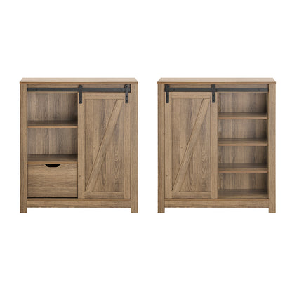 Schuifdeur Kast – Dressoir – Schoenenkast – Opbergkast – Kast Met Schuifdeur – Industrieel Design – Ruimtebesparend – 80x35x92 cm – Metaal En MDF