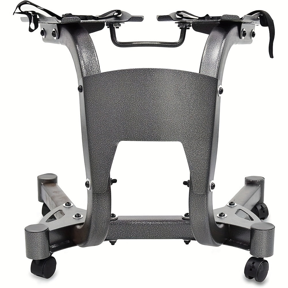 Adjustable Dumbbell Rack with Casters, Maximum Load Capacity 100kg/220 Lbs Dumbbells, Suitable for Home Gym