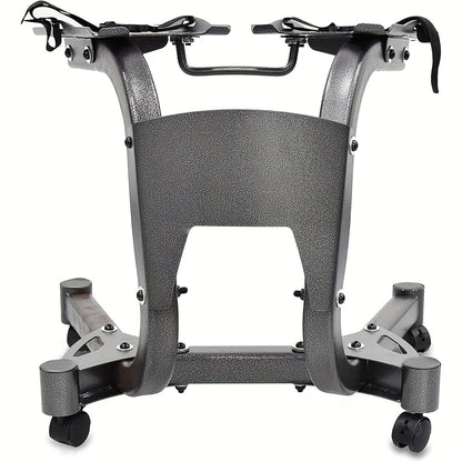 Adjustable Dumbbell Rack with Casters, Maximum Load Capacity 100kg/220 Lbs Dumbbells, Suitable for Home Gym