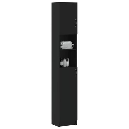 Opbergrek Badkamer – Badkamerkast Organizer – Opbergrek Kast – Badkameropbergsysteem – Badkamer Organizer – Zwart Aluminium – Ruimtebesparend & Duurzaam
