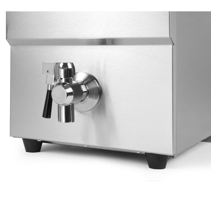 Inductiefriteuse – Frituurpan – Friteuse – Oliefriteuse – Professionele Friteuse – 8 Liter Inhoud – Tapkraan Voor Eenvoudig Olie Afvoeren