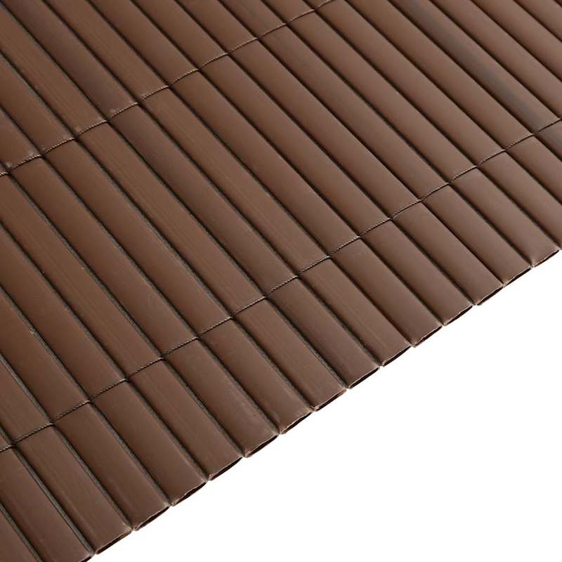 Strong and stable Tuinhek Dubbelzijdig Bruin 1.8x5m PVC, Outdoor Enclosure, Backyard Divider, Heavyduty Barrier, Doublesided Fencing, Pvc Fencing, Pet Owners, Diy Installers