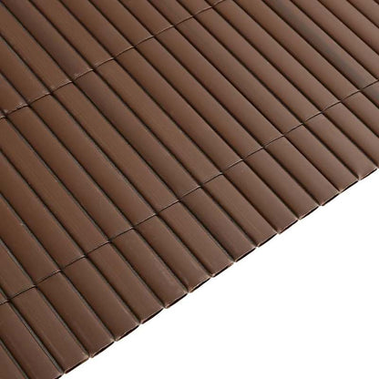 Strong and stable Tuinhek Dubbelzijdig Bruin 1.8x5m PVC, Outdoor Enclosure, Backyard Divider, Heavyduty Barrier, Doublesided Fencing, Pvc Fencing, Pet Owners, Diy Installers