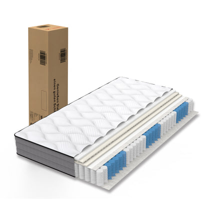High-Quality Luxury Pocket Spring Mattress 90x200cm | Featuring 1000 Springs and Lyocell Fabric, No Electricity Required
