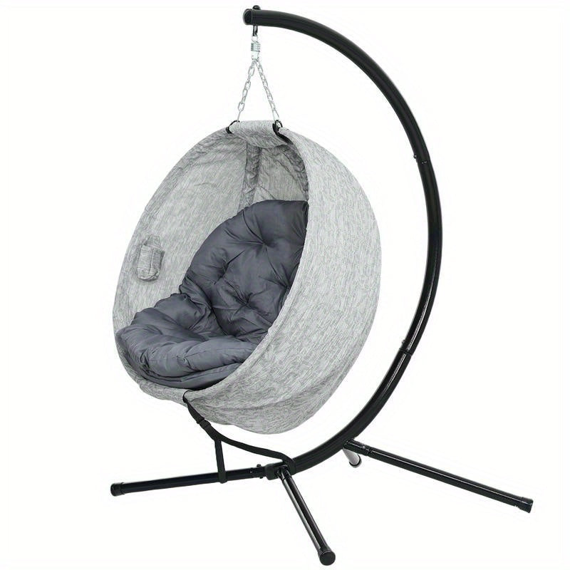 Klapstoel – Vouwstoel – Slaapstoel – Fauteuil – Slaapbank – Verstelbare Rugleuning – Ruimtebesparend Design – Stevig Metaal en Hout