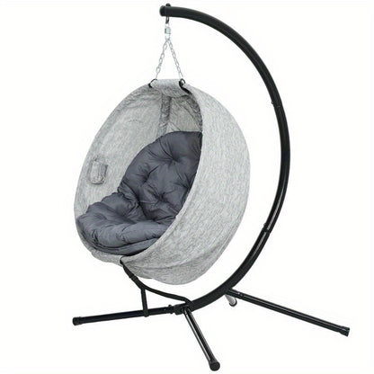 Klapstoel – Vouwstoel – Slaapstoel – Fauteuil – Slaapbank – Verstelbare Rugleuning – Ruimtebesparend Design – Stevig Metaal en Hout