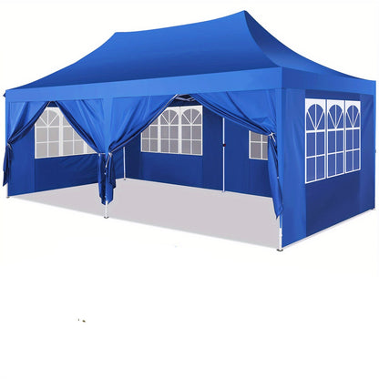 Feesttent – Partytent – Paviljoen – Tuintent – Vouwtent – Pop-up Tent 3,05x6,1 m – Waterdicht – Verstelbare Hoogte met Zijwanden en Draagtas
