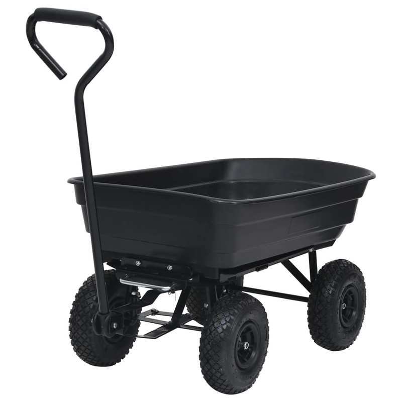 Kruiwagen – Tuinkar – Bouwkar – Zwaar Transport – Tuinwagen – Metalen Frame – 300 kg Draagvermogen – 4 All-Terrain Wielen – Ergonomisch Handvat – Robuust & Onderhoudsvrij