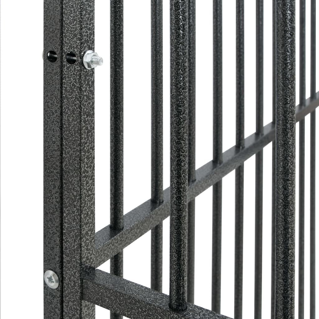 Hondenren – Hondenhok – Dierenhok – Puppyren – Hondenkooi – Stevig Gegalvaniseerd Staal – 403x400x100 cm