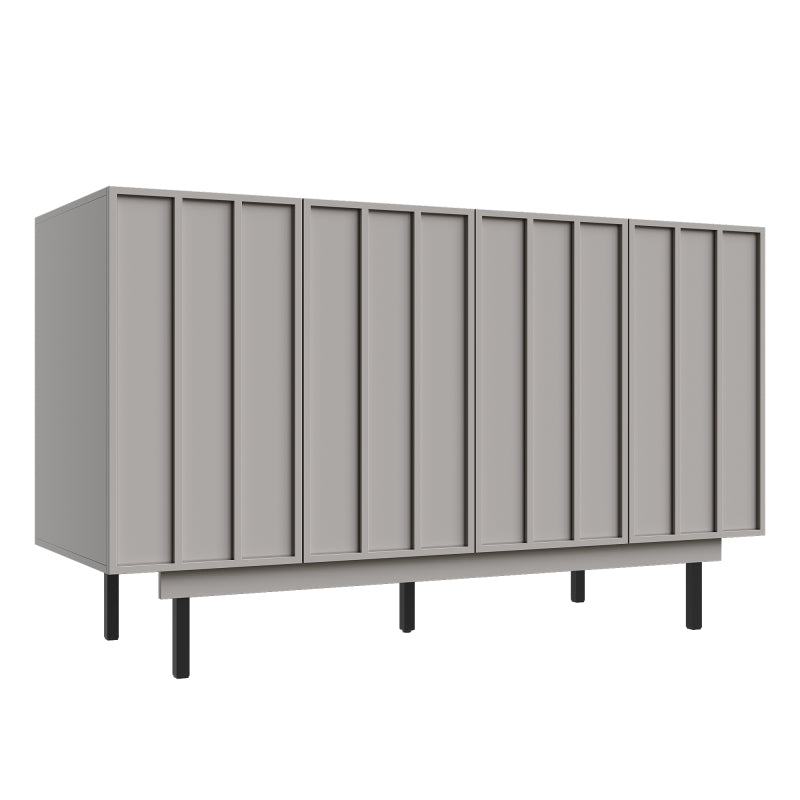 Dining Room Cabinet 140×38×82cm, Unique Design Storage Cabinet for Dining or Living Room, Freestanding Minimalist Sideboard in Gray,  Spacesaving Furniture, Sleek Storage Unit, Highquality Materials, Sturdy Cabinet, Versati
