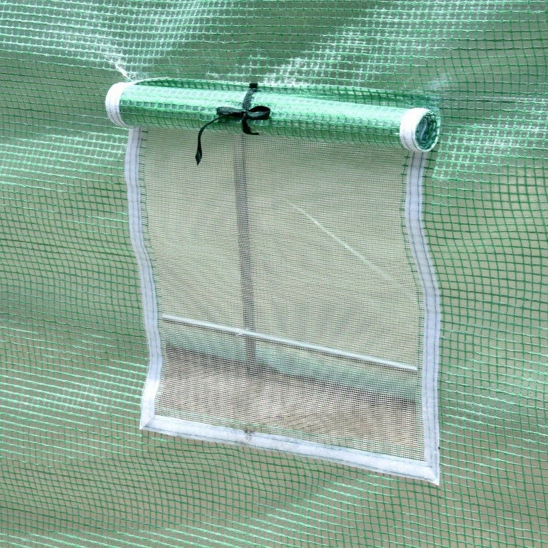 Kas – Kweekkas – Broeikas – Tuinkas – Plantenkas – Lichtgewicht Polyethyleentereftalaat – 395x195x190 cm – 6 Ventilatieraampjes Met Insectengaas