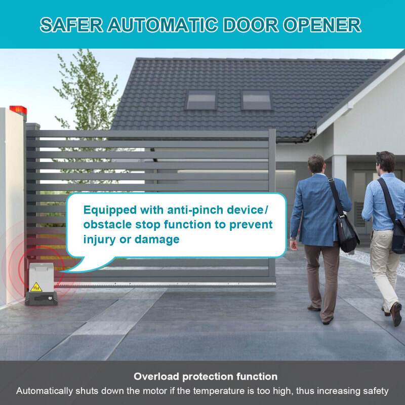 Schuifdeurautomaat – Schuifdeurmotor – Automatische Deuropener – Draadloze Deurbesturing – Garagepoort Motor – 370W Vermogen – Automatische Sluitfunctie Met App Bedienung