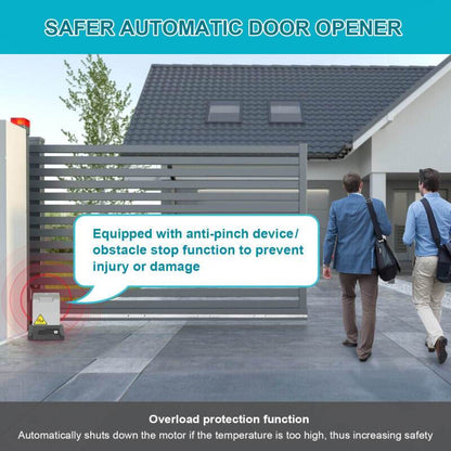 Deuropener elektrisch – Elektrische schuifdeur opener – Automatische deuropener – Garage poort opener – Schuifdeur motor – 550W krachtig motor – Bedienbaar via app en afstandsbediening