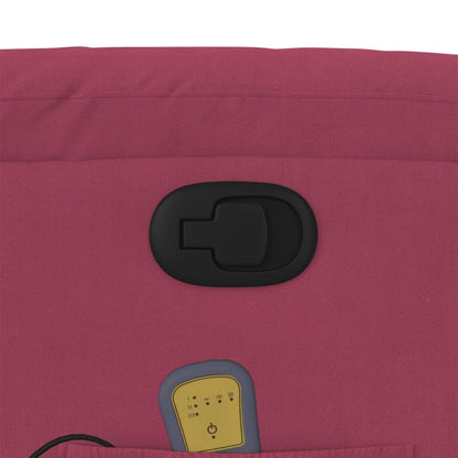Relaxstoel – Fauteuil – Lounge Stoel – Zitstoel – Manueel Verstelbaar – Wine Red – Fluweelachtige Bekleding – Maximaal 135 Graden Kantelbaar