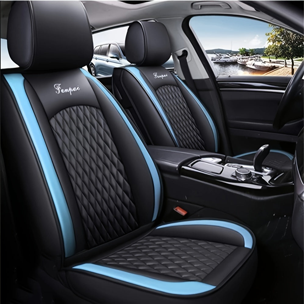 Autostoelhoezen 5-Zits – Stoelhoezen Auto – Autostoelbekleding – Auto Interieur Bescherming – PU Leer – Universele Pasvorm – Comfortabel Sponsmateriaal – Waterbestendig